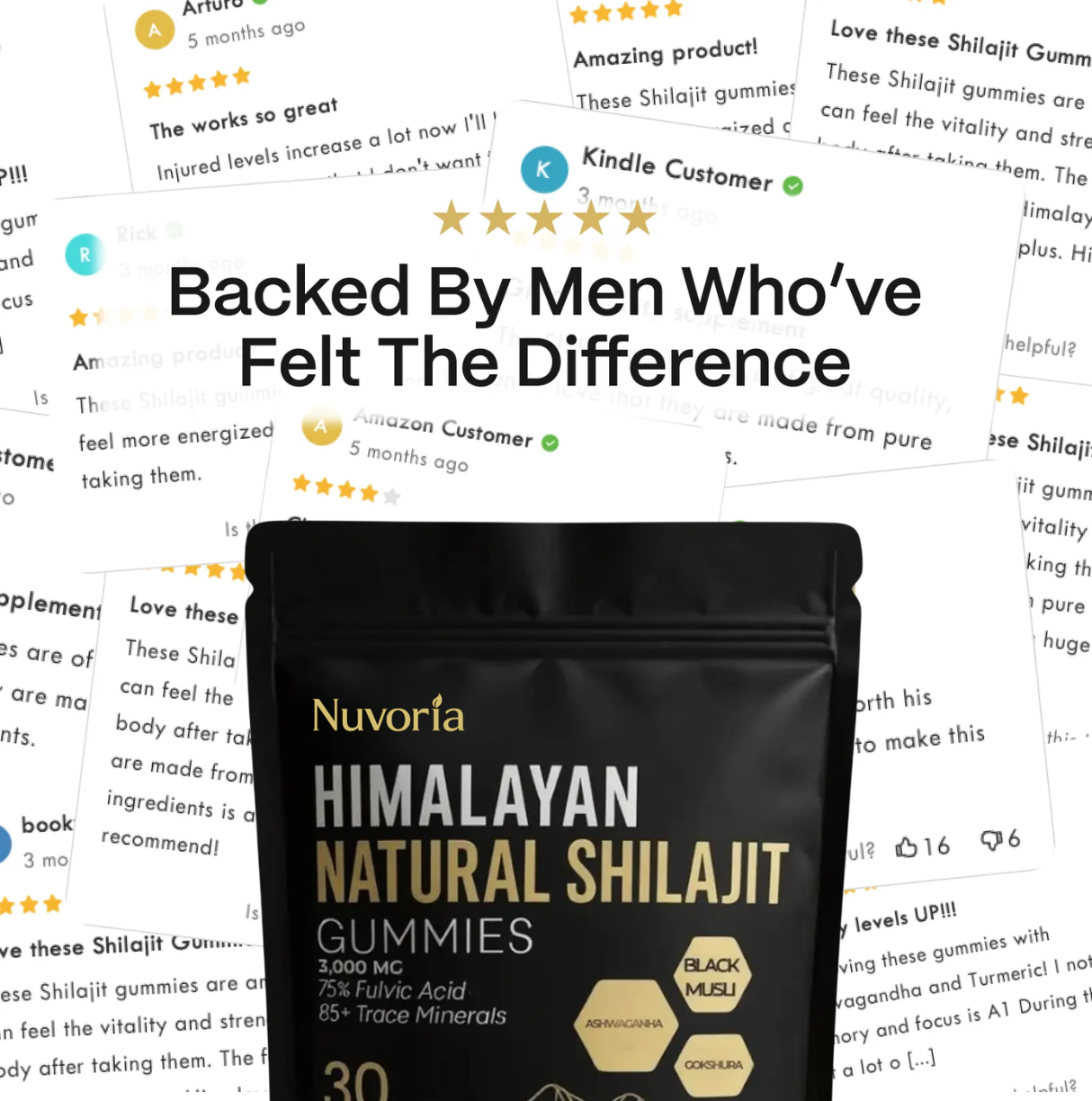 Natural Himalayan Shilajit Gummies