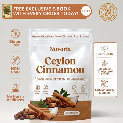 Ceylon Cinnamon 7200mg Equivalent with MCT Oil